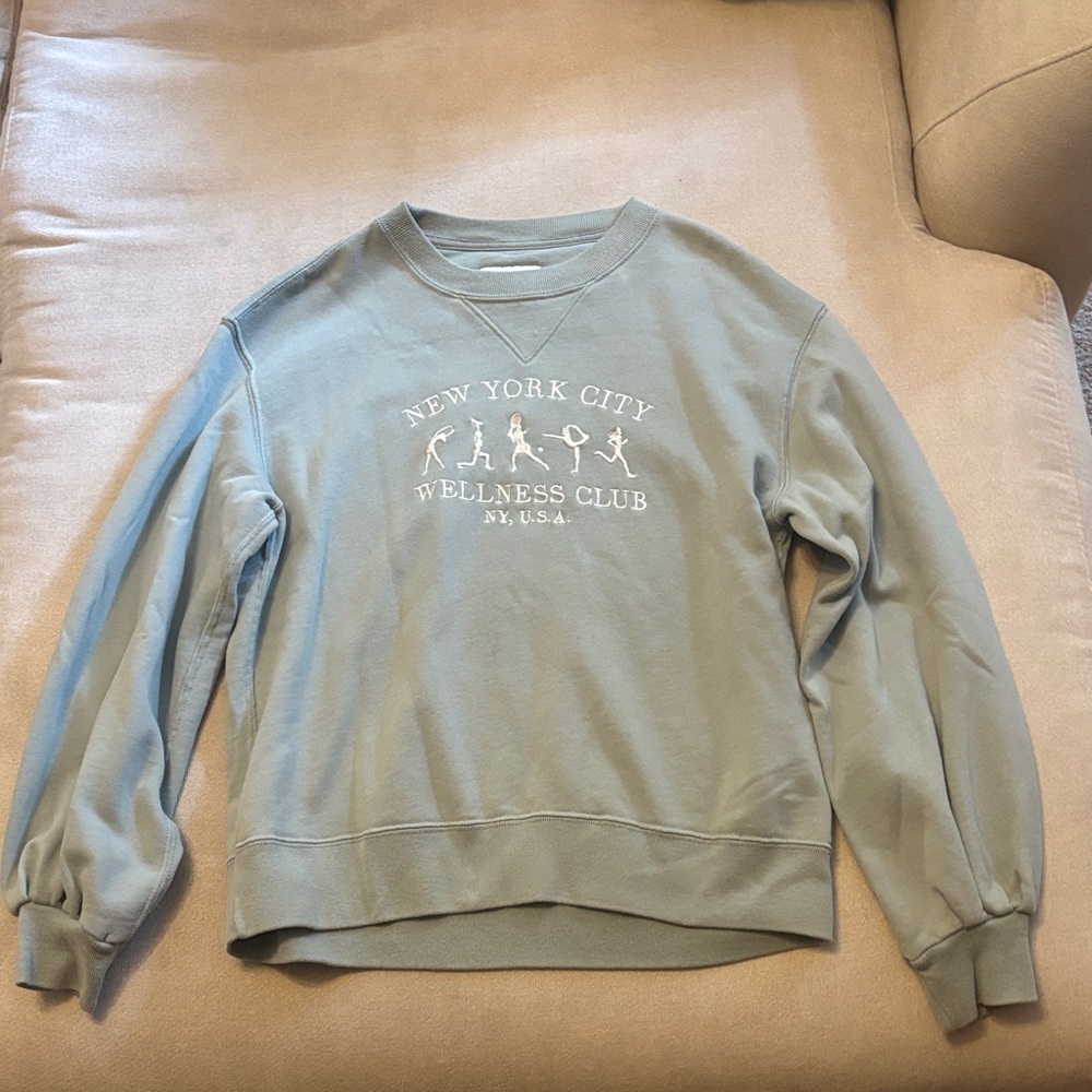 Abercrombie & Fitch Green Wellness Club Sweatshirt